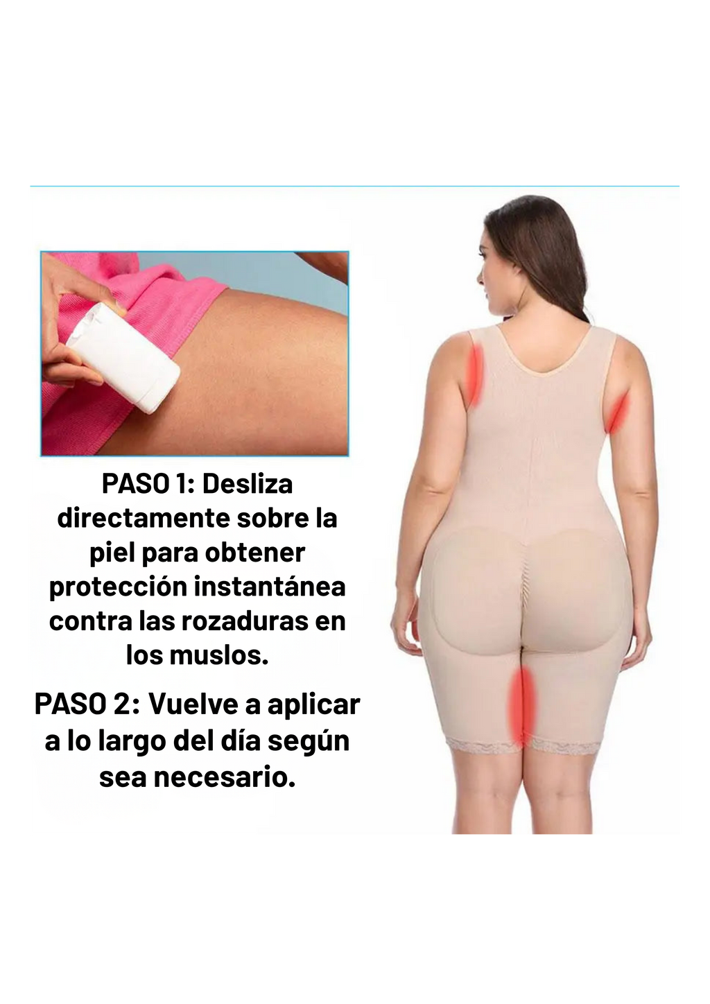 Crema unisex anti-rozaduras para muslos
