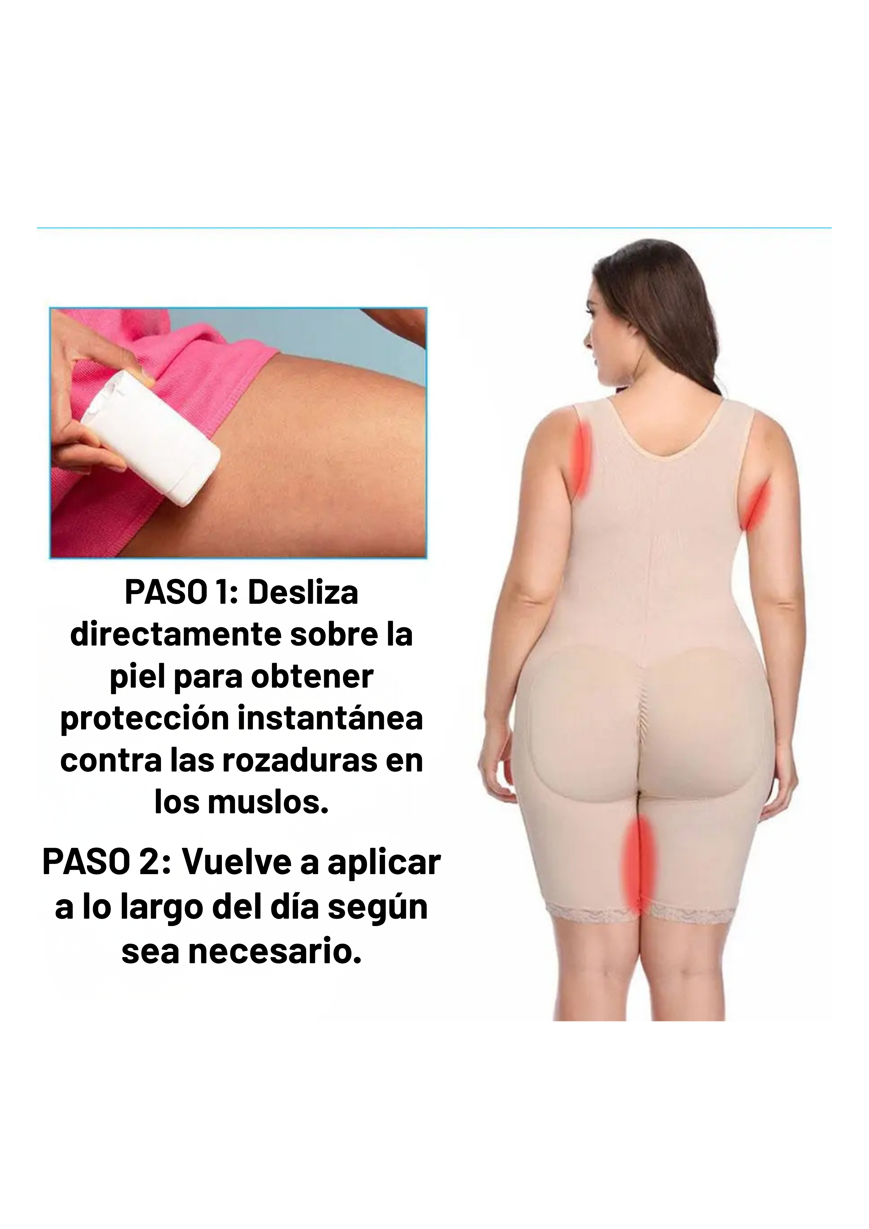 Crema unisex anti-rozaduras para muslos