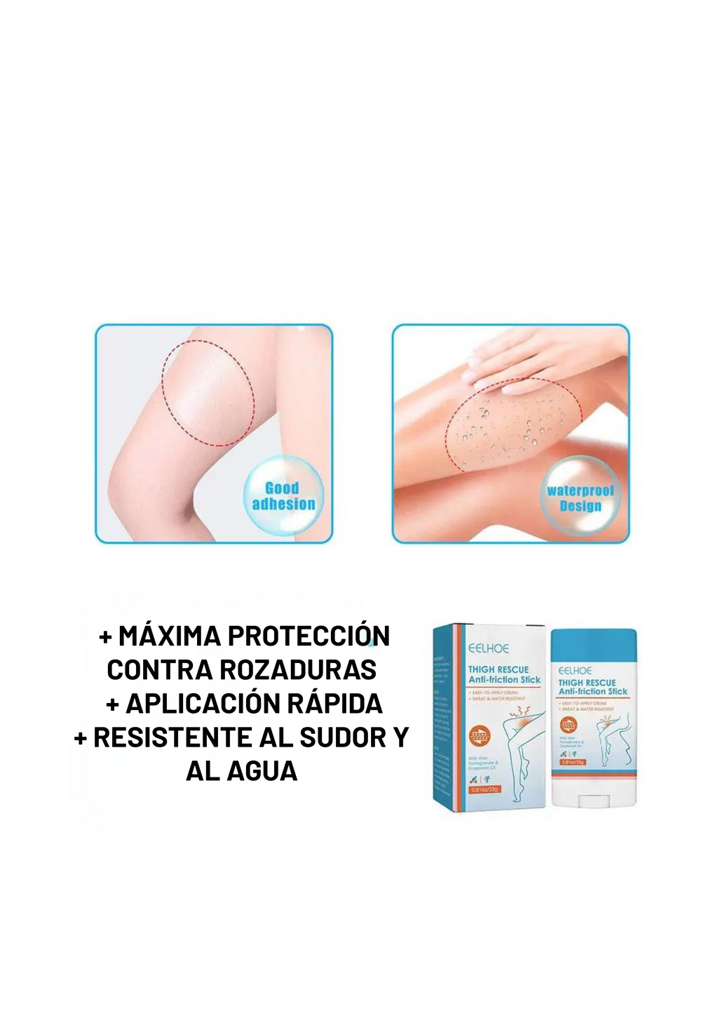 Crema unisex anti-rozaduras para muslos