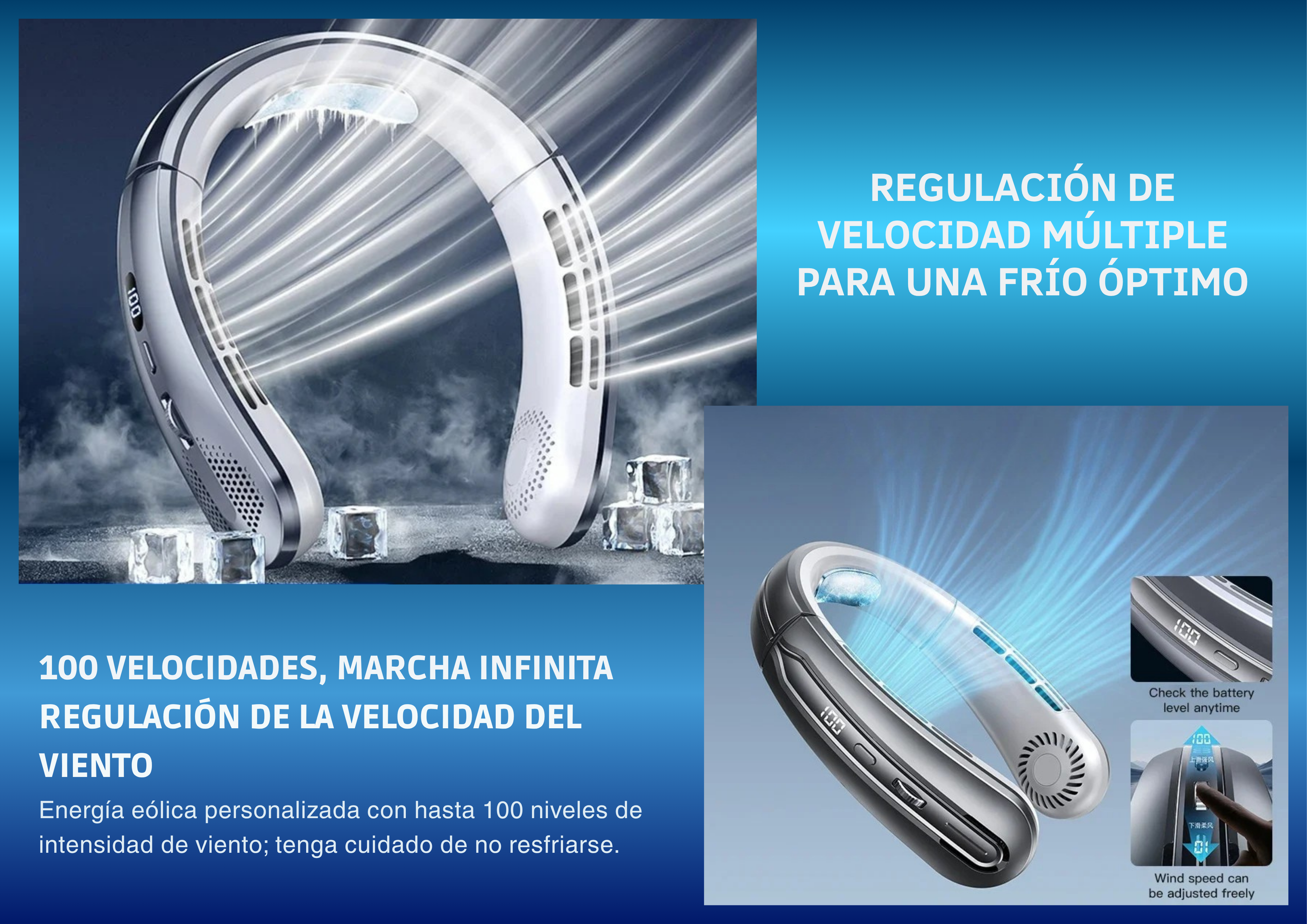 Ventilador Portátil para Cuello