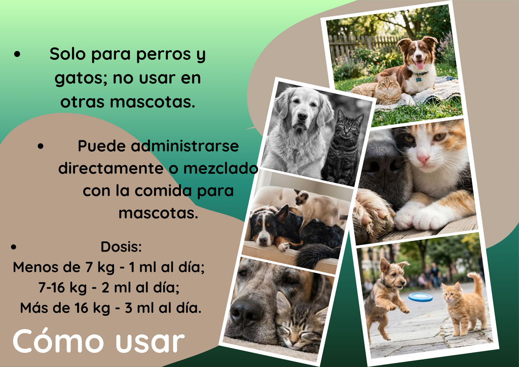 Multivitamin drops for dogs and cats.