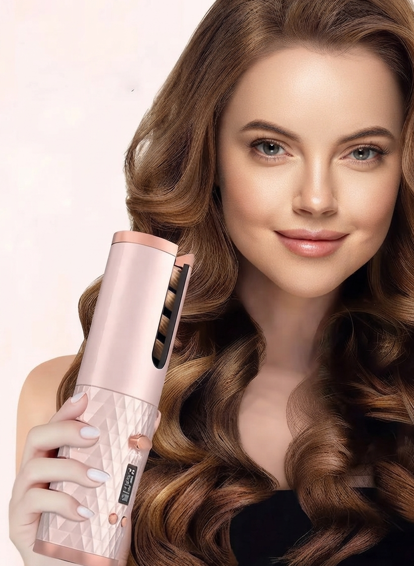 Rizador de pelo inalámbrico para ondas y rizos, portátil