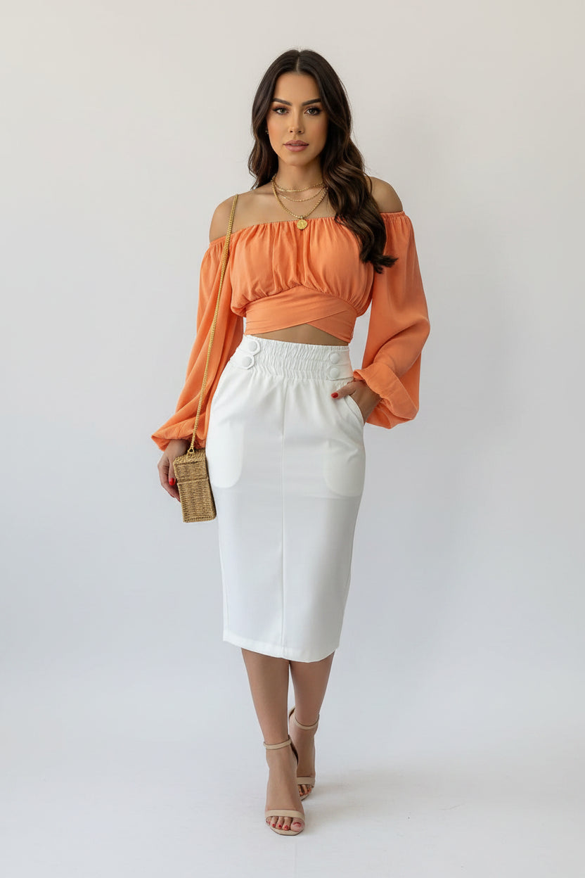 Blusa de Hombro descubierto
