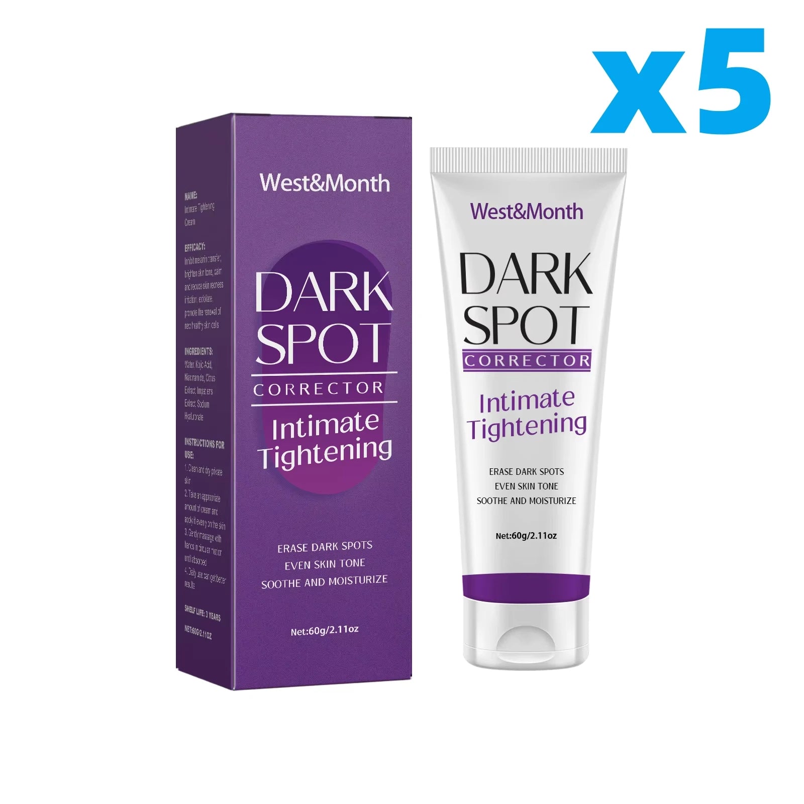 Crema aclarador corporal
