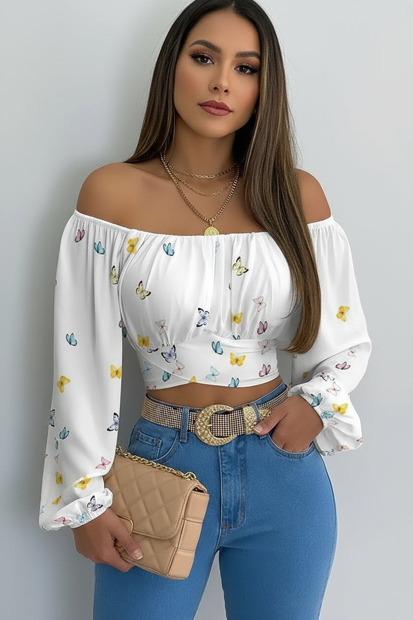 Blusa de Hombro descubierto