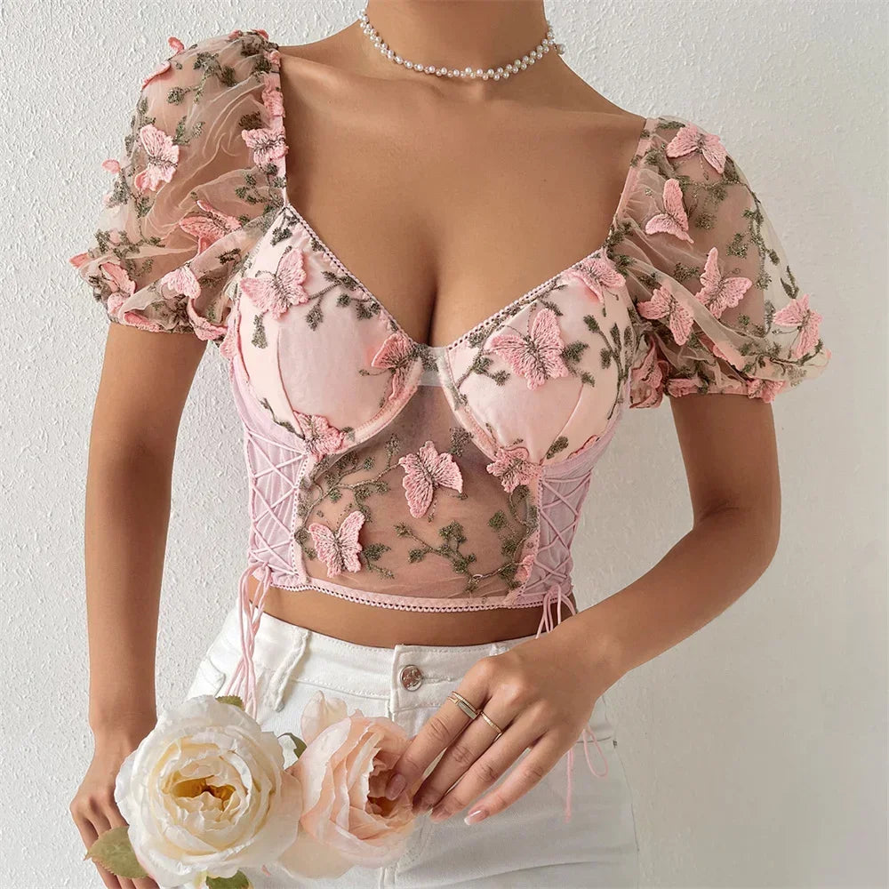 Elegante top corto