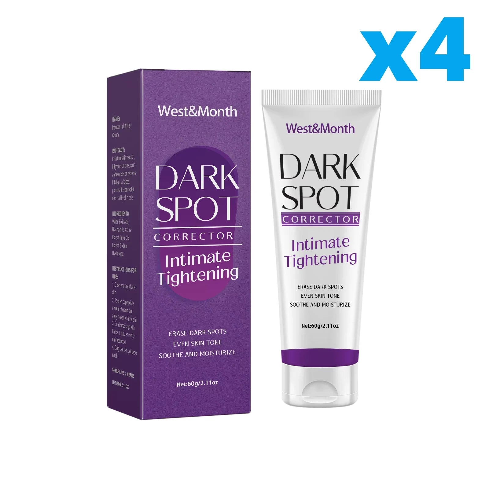 Crema aclarador corporal