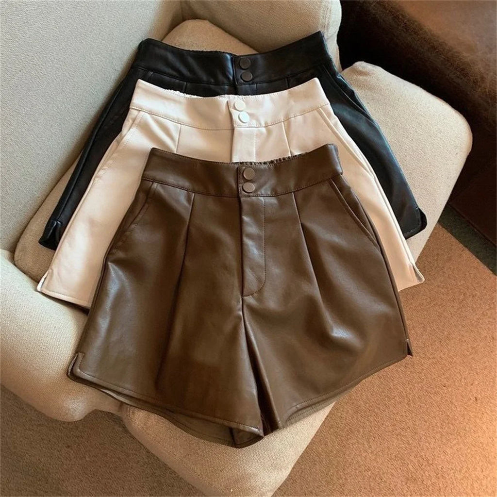 Shorts Cuero Sintético